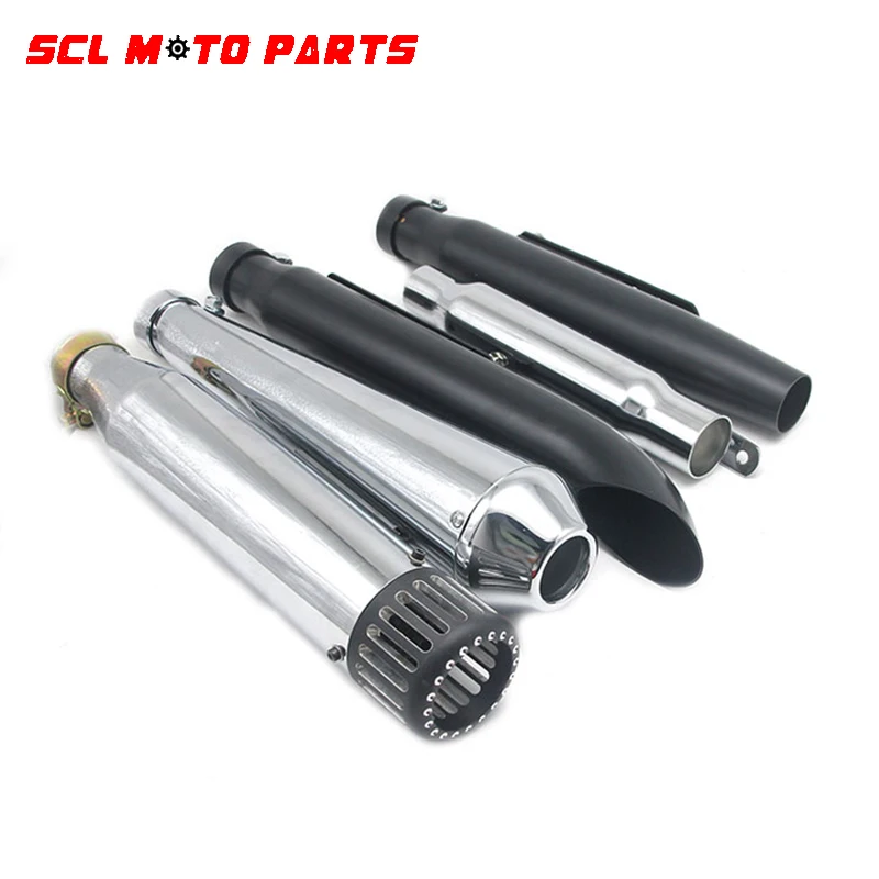 

ALconstar-Racing Motorcycle Muffler Retro Exhaust Pipe Fit Tailpipe GY6 XV950 M800 1200 XL883 Racing Motors For Harley