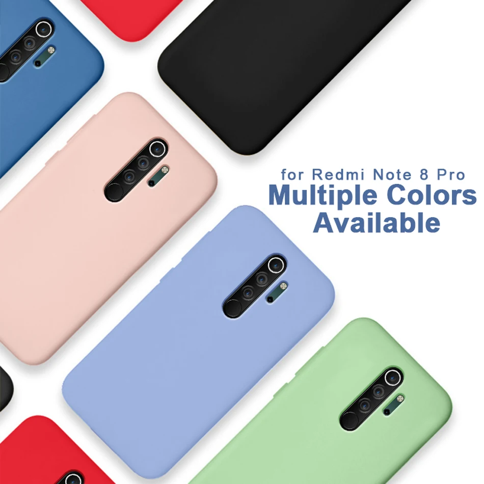 Мягкий чехол для Xiaomi Redmi Note 8 роскошный оригинальный из жидкого силикона Pro