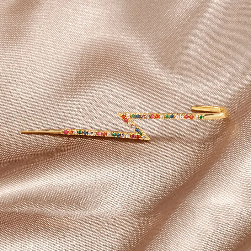 Новинка 2020 минимальные уникальные серьги-манжеты с геометрическим рисунком и