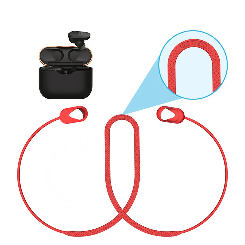 

10 шт., силиконовые шнурки для наушников