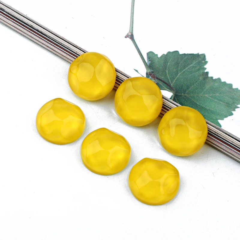 10pcs 19mm Resin Irregular Round Cabochon Bead For Jewelry Making DIY Findings Simple Blank Ear Ring Base Beads Accessory C355 | Украшения