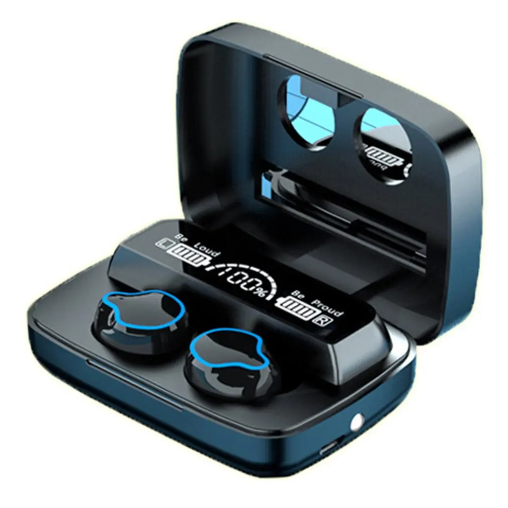 

TWS Bluetooth-наушники с сенсорным управлением, беспроводные наушники с микрофоном, спортивные водонепроницаемые наушники, стерео гарнитура 9D