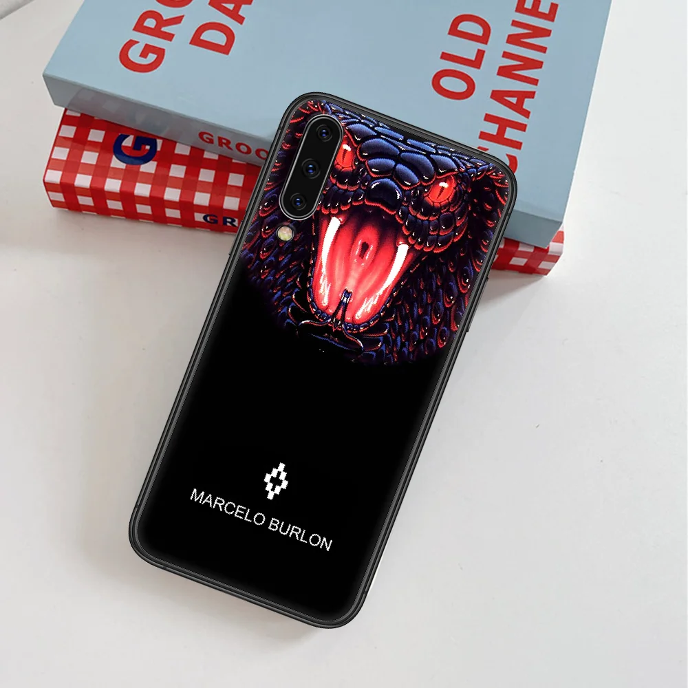 

Marcelo Burlone Fashion Trend Phone Case For Samsung Galaxy Note S 8 9 10 20 Plus E Lite Uitra black Shell Tpu Funda Silicone
