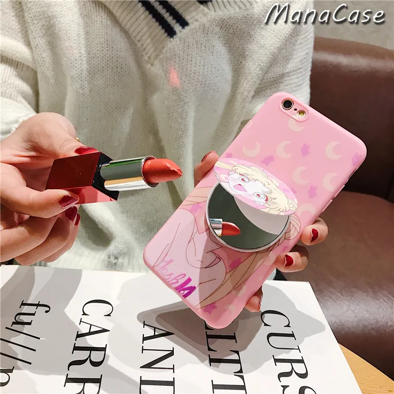 

Cute 3D Japan Pink Silicone Anime Bracket Phone Case For Huawei P10 P20 P30 Lite Mate 20 Lite TPU Back Cover For Nova 3 4 5