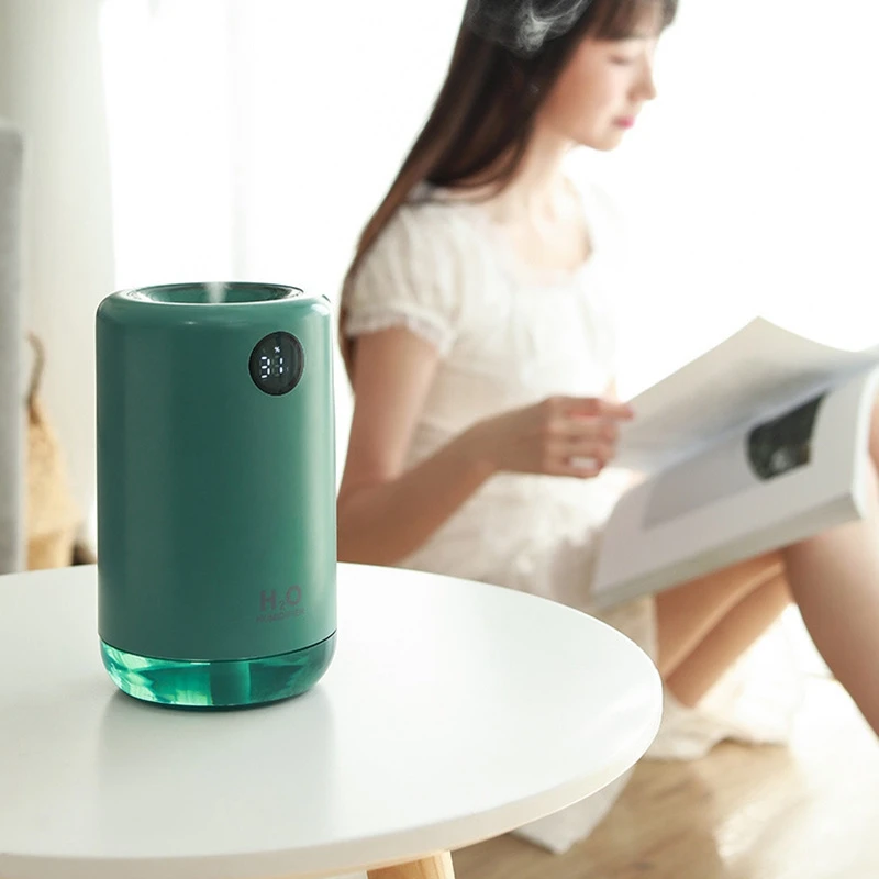 

Air Humidifier 500ML 2000MAh Portable Aroma Water Mist Diffuser Battery Life Show Aromatherapy Humidificador
