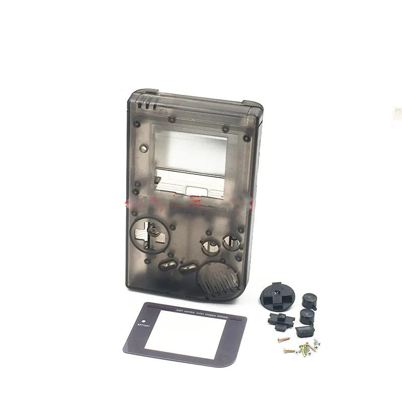 clear black Светящийся корпус полный корпус Оболочка Чехол для nintendo Gameboy классический для GB DMG GBO оболочка - Цвет: clear black