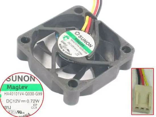 SUNON HA40101V4 Q030 G99 DC 12V 0 72 W 40x40x10mm вентилятор охлаждения сервера|square fan|server fanfan |
