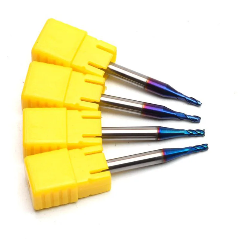 

CNC tools Mill Cutter HRC55 65 Hard Alloy Carbide Tungsten Steel Flat End Milling Cutter 4mm shank Milling tools For Steel Metal