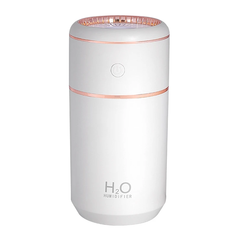 

350Ml Cold Fog Humidifier Colorful Atmosphere Light For Mute Humidifier For Bedroom And Office