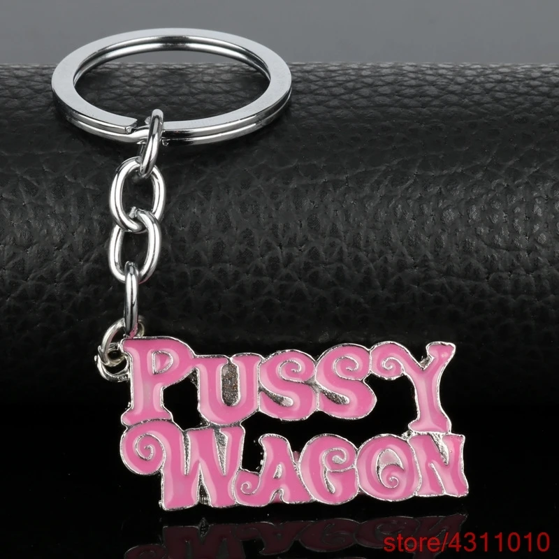 Модный брелок для ключей pink kill bill игрушка PUSSY WAGON Женский металлический женщин