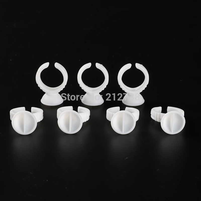 500 шт. белые пластиковые одноразовые контейнеры для постоянного макияжа бровей и губ розничного размера S.