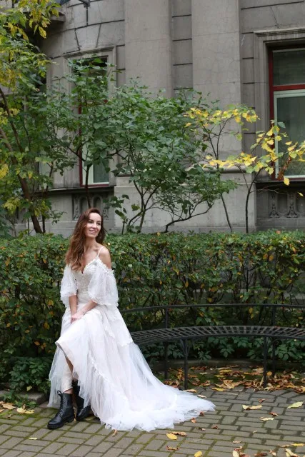 LORIE Bohemian Wedding Dresses 2020 Off Shoulder A Line Lace Appliqued Boho Gowns Lacing Plus Size Beach Bridal | Свадьбы и