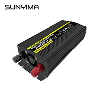 sunyima 3000w pure sine wave inverter dc 12v 24v 48v 60v to ac 220v led display power inverter converter charger