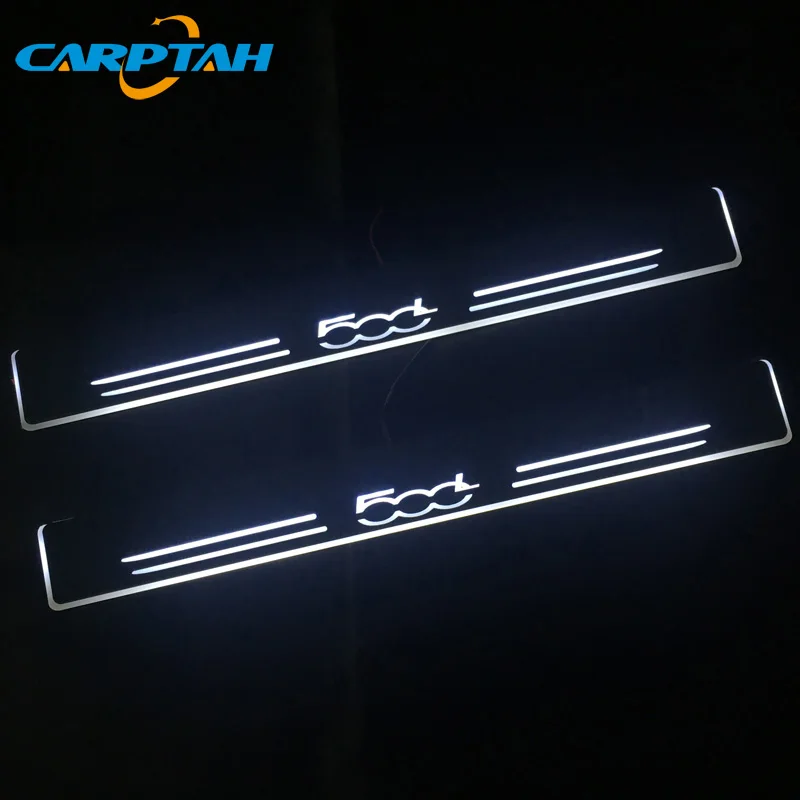 CARPTAH движущийся светодиодный автомобиль Запчасти порога Накладка путь
