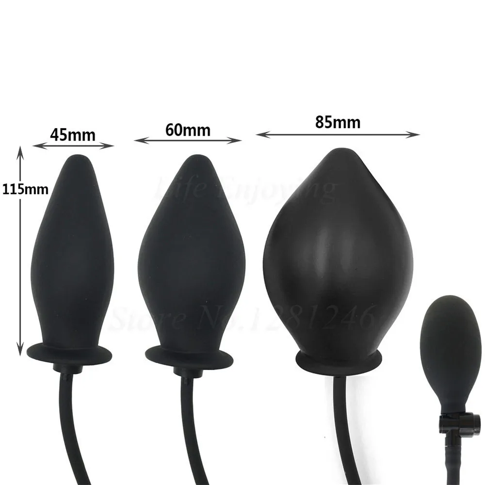 85 мм большой надувной воздушный насос Анальная пробка расширение анальный