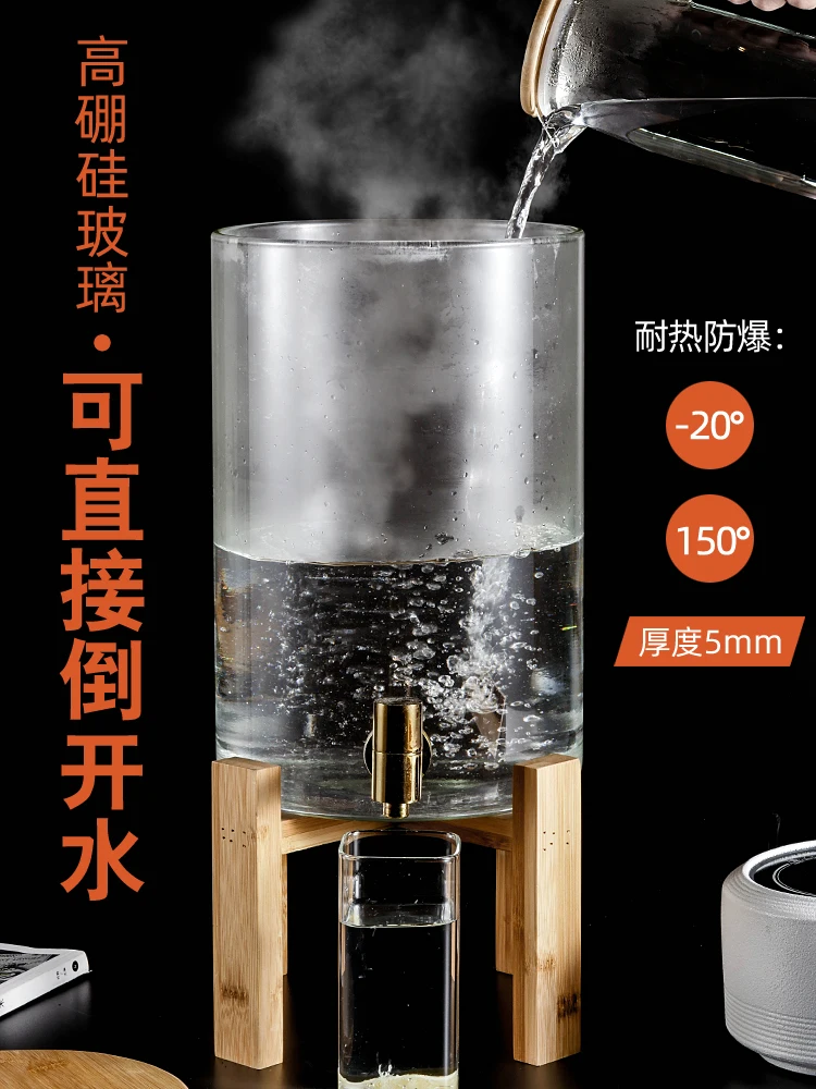 Домашний кувшин для питьевой воды ведро сока прозрачный стеклянный холодный