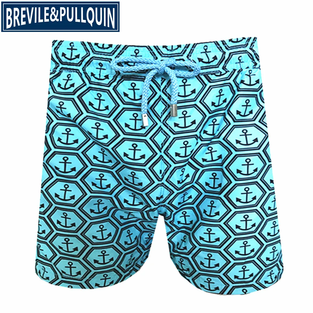 J Бренд Brevile pullquin пляжные обшитые мужские шорты Черепашки купальники взрослые бордшорты кошка Санта Клаус Скейтборд Человек пляжная одежда - Цвет: J