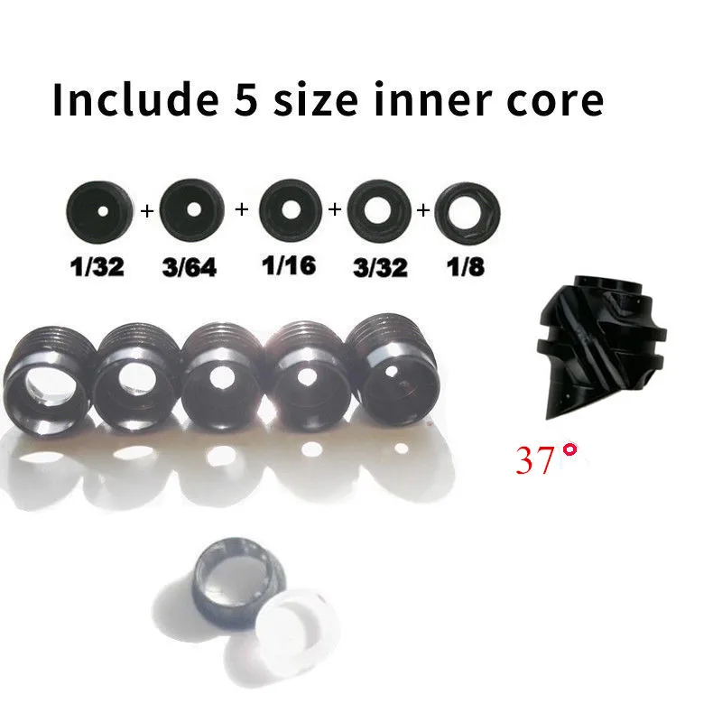 37 Degree Black Set 45/37 градусов Алюминиевый Открытый прицел корпус Внутренний сердечник осветлитель диафрагма объектив блочный лук открытый стрельба из лука аксессуары - Цвет: 37 Degree Black Set