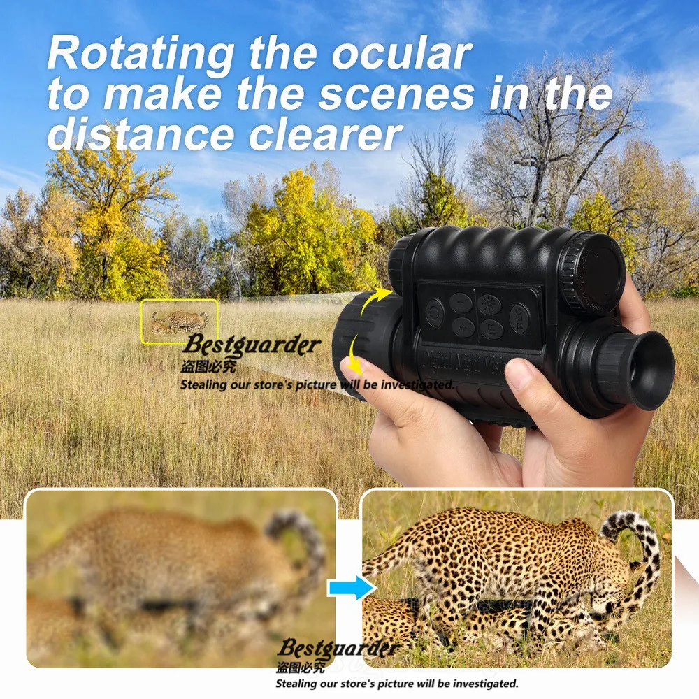 Ультра HD монокуляр телескоп охота прибор ночного видения соединяется с