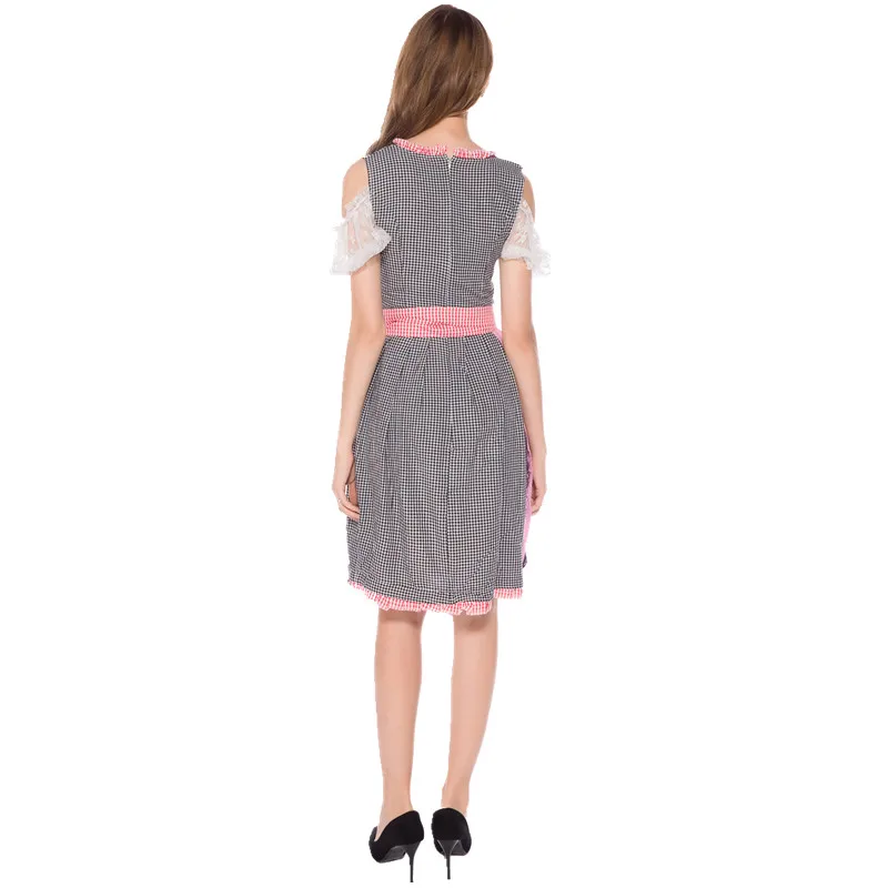 Dirndl дамы сексуальный Октоберфест пива девушка костюм немецкий баварский пиво Wench маскарадный костюм
