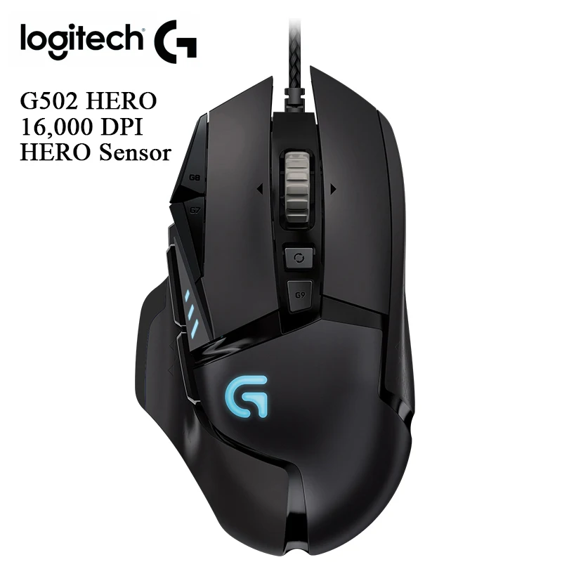 Оригинальная игровая мышь logitech G502 12000 dpi RGB provous Spectrum/G502 HERO 16000 dpi/G502 LIGHTSPEED
