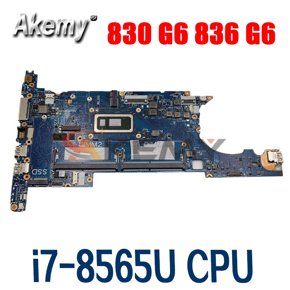 

New MB L60636-601 L60636-001 Mainboard For HP EliteBook 830 G6 836 G6 Laptop Motherboard 6050A3022401 Mainboard W/ i7-8565U