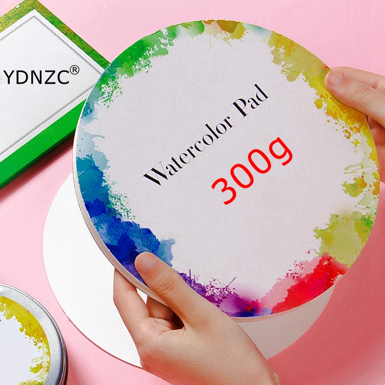 YDNZC профессиональная креативная круглая Акварельная бумажная подставка Книжная