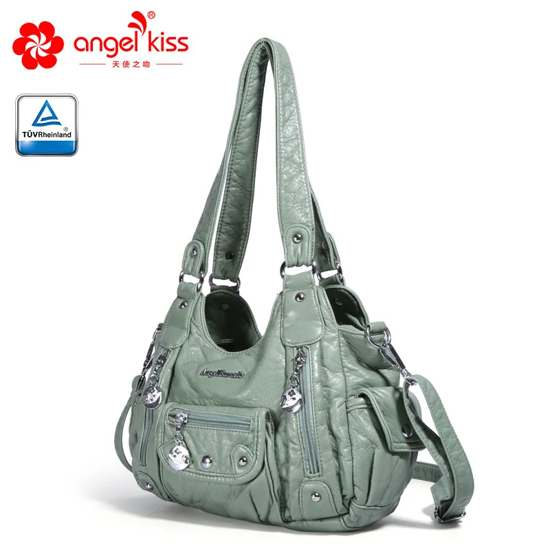 Многокарманные винтажные сумки через плечо для женщин 2020 роскошные шикарные