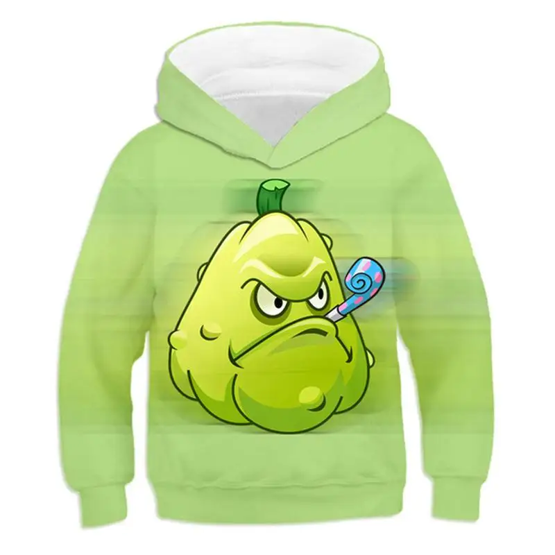 

4T-14T Girl cute horn flower cannonball 3D printing children's clothing top autumn high quality autumn children's boy hoodie
