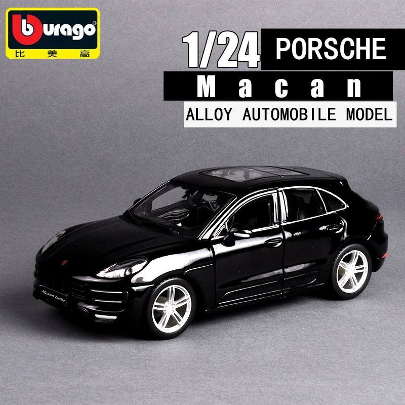 Porsche MACAN Bburago 1:24 Porsche 718 BOXSTER имитация сплава Модель автомобиля ремесла украшение Коллекция игрушек инструменты подарок - Цвет: Porsche MACAN