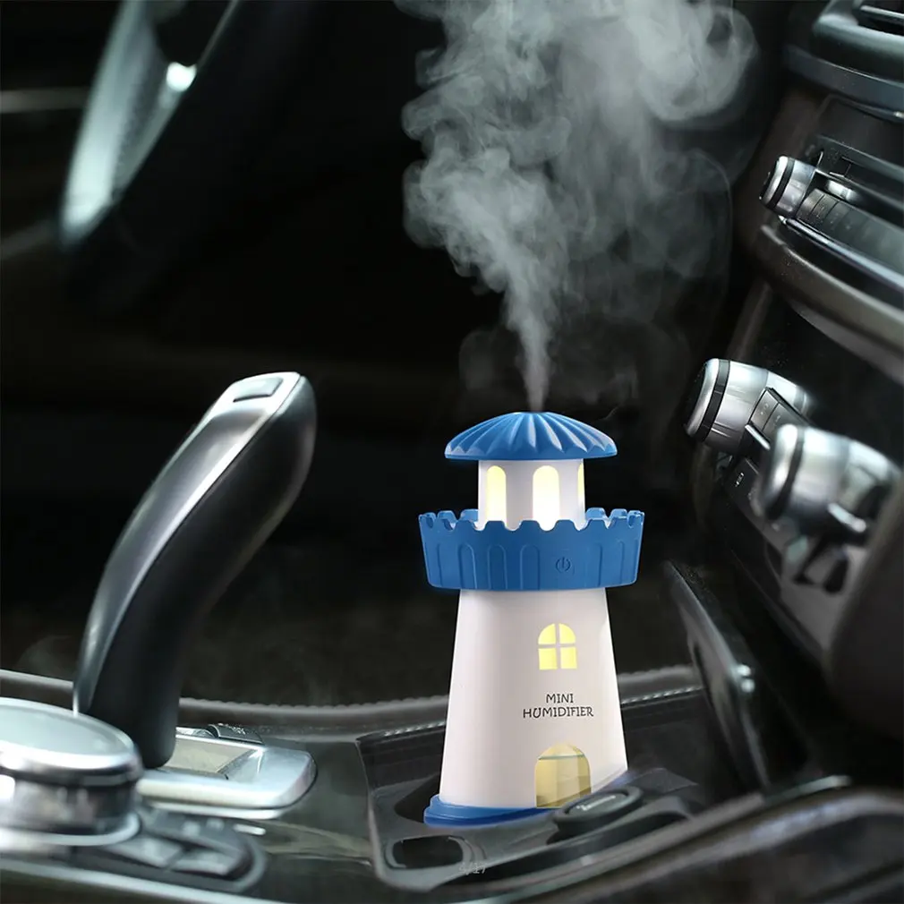 150ml Lamp Lighthouse Humidifier USB Led Air Diffuser Purifier Atomizer Tower Essential oil diffuser for Home difusor de aroma |