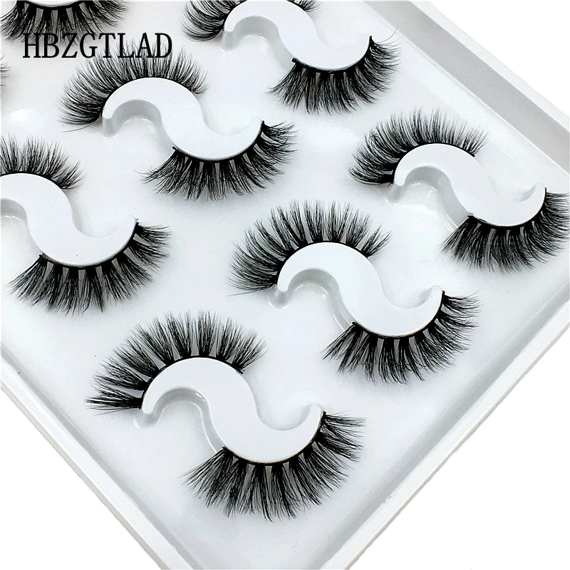 9 pairs 6D016 Новые 13 видов стилей 1/3/5/6 пар норки волос накладные ресницы Природный/толстый длинный ресницы тонкими макияж Красота Инструменты выдвижения Wimpers - Цвет: 9 pairs 6D016