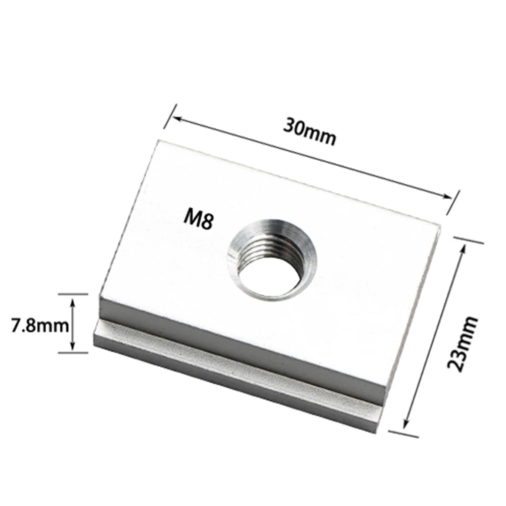 Tools Clamps Hand Slide Block Quick Acting Accessories T-Tracks Durable Knob Metal Screw T-Slot Hold Down Woodworking