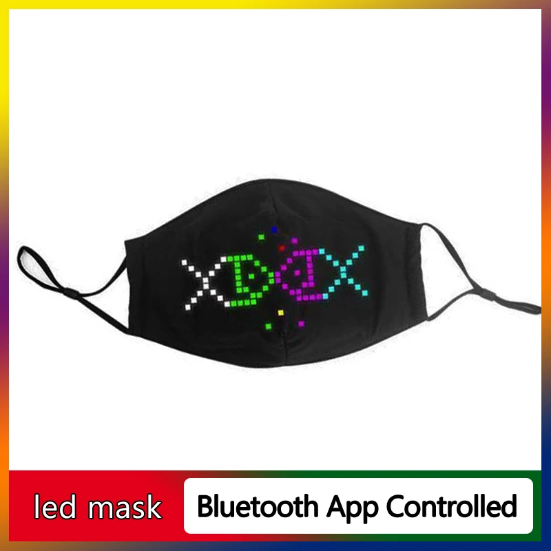 Рождественский светодиодный маска приложение Bluetooth маски Беспроводной