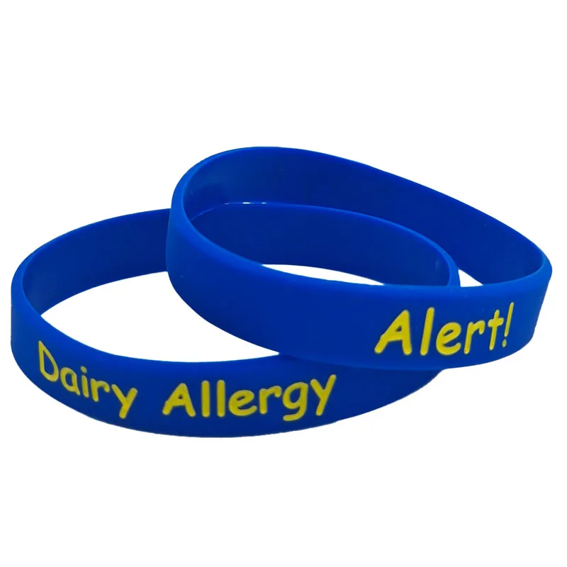 1 шт. медицинский браслет для молочной гипоаллергии силиконовый 5 цветов взрослый