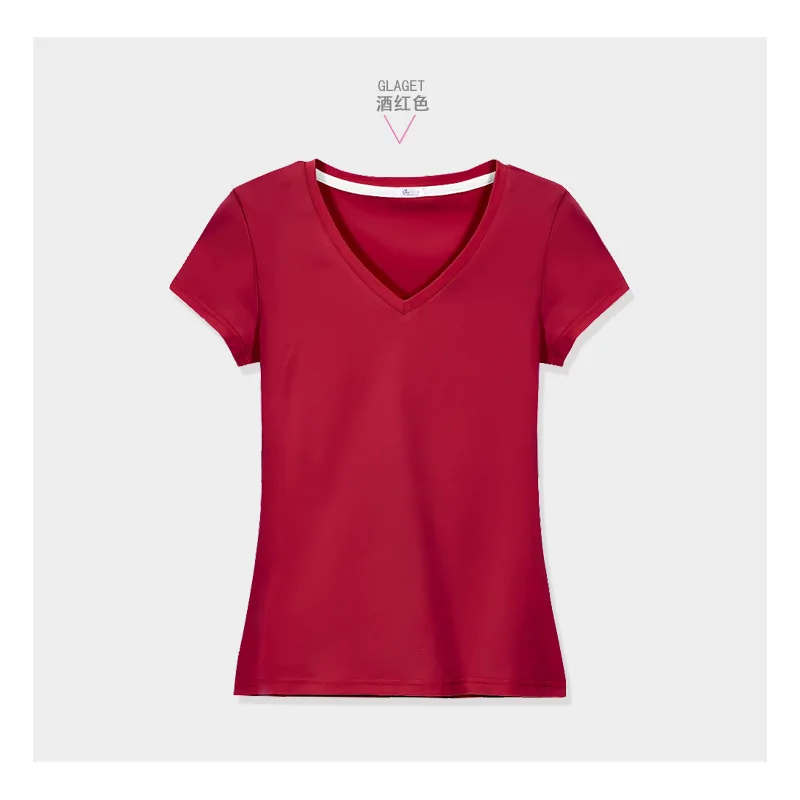 

Fashion Logo Printing T Shirts Women's Short Sleeve Fashion 100% cotton orange Female T-Shirts