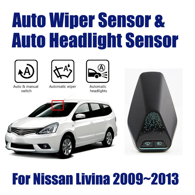 

Smart Car Accessories Driving Assistant System For Nissan Livina 2009-2013 Auto Automatic Rain Wiper Sensor Headlight