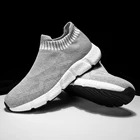 Кроссовки Damyuan мужские сетчатые, Повседневные Дышащие, легкие, с рукавом 46, черные, большие размеры, 2020