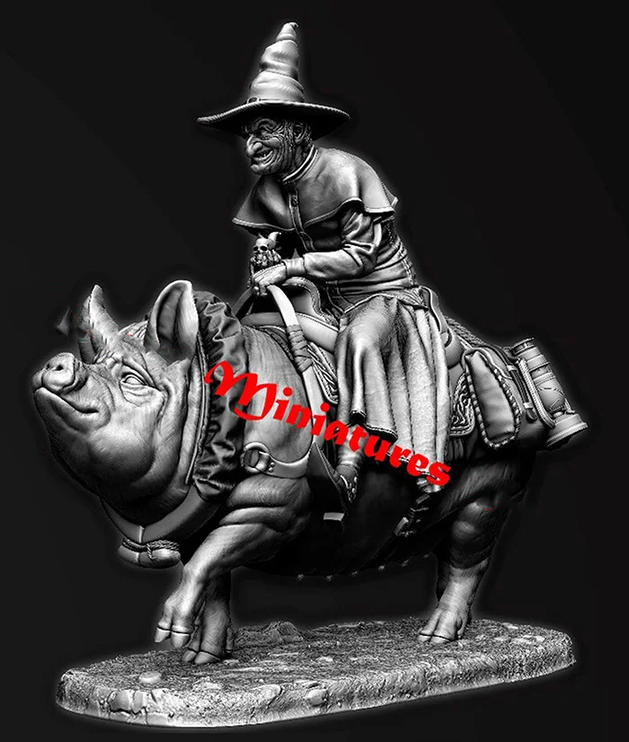 

1/32 54mm ancient warrior sit with hat Resin figure Model kits Miniature gk Unassembly Unpainted
