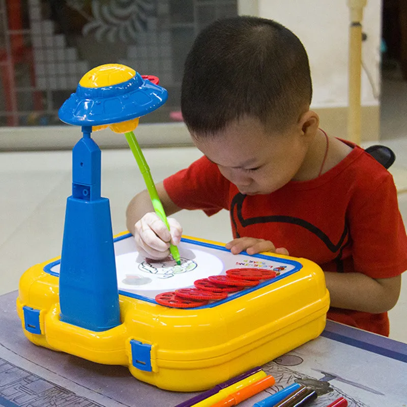 

[Funny] 36 kinds of images slides Projector Drawing board toy Artist Studio Draw Like A Pro child student painter learn toy gift