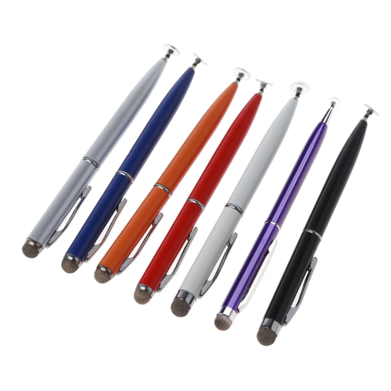 

2 in 1 Fiber Metal Tip Stylus Capacitance Pen Screen Touch Drawing Tablet Pen W0YE