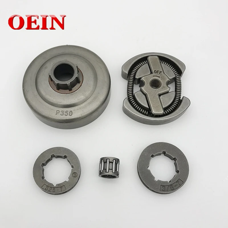 

.325" 7T 3/8" 7T Clutch Drum Assembly Sprocket Rim Bearing Kit For Partner 350 351 Chainsaw Parts