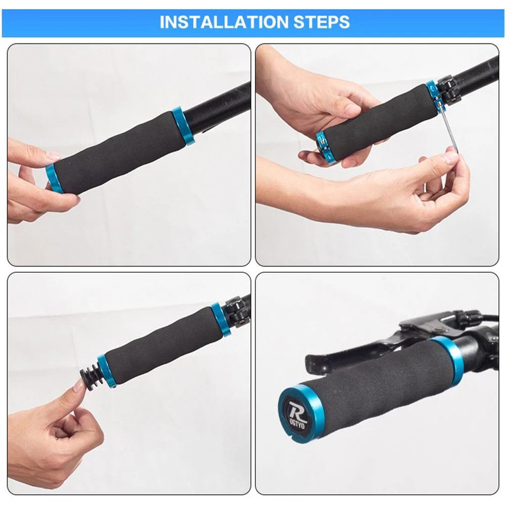 

1 Pair Bike Grips Cycling Handlebar Bicycle Cover Grips MTB Ultralight Shock-absorbing Soft Sponge Hand Grip Bike Accessories