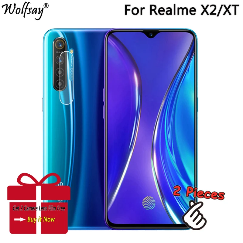 Cubierta completa de vidrio templado para Oppo Realme XT, Protector de pantalla, pegamento completo, vidrio Protector para Oppo Realme XT X2, vidrio Real Me XT-1