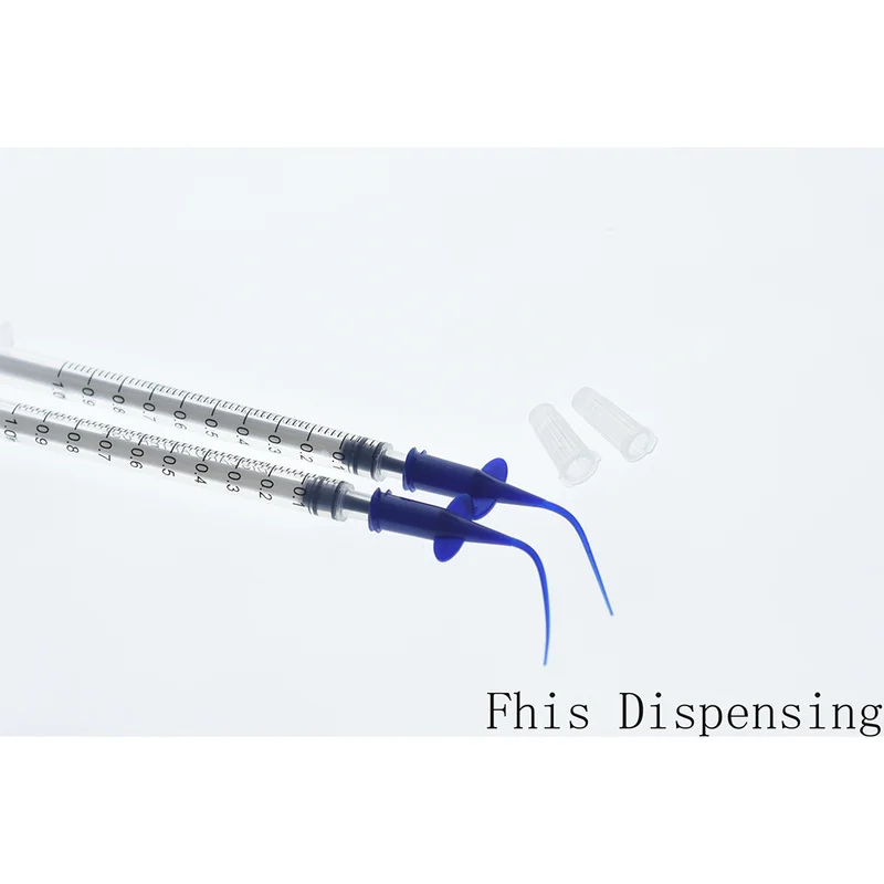 Пластиковый шприц 1cc для изогнутых корневых каналов полости рта упаковка из 100