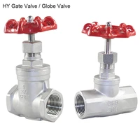 gate valve globe valve 12 34 1 1 5 2 female thread straight through gate valve