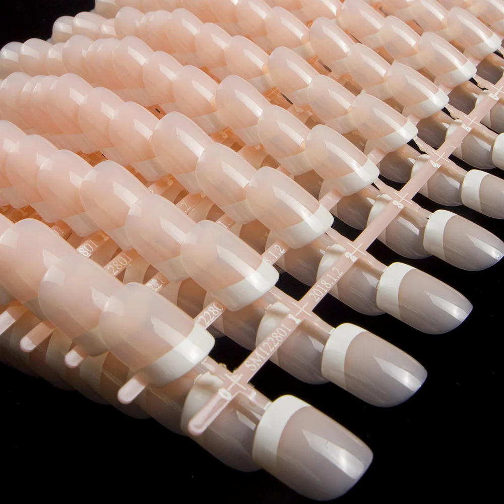 Оптовая продажа 10 комплектов полное покрытие французские накладные ногти