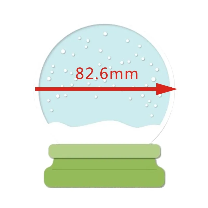 Металлические режущие штампы для скрапбукинга и создания карт в круглой оправе
