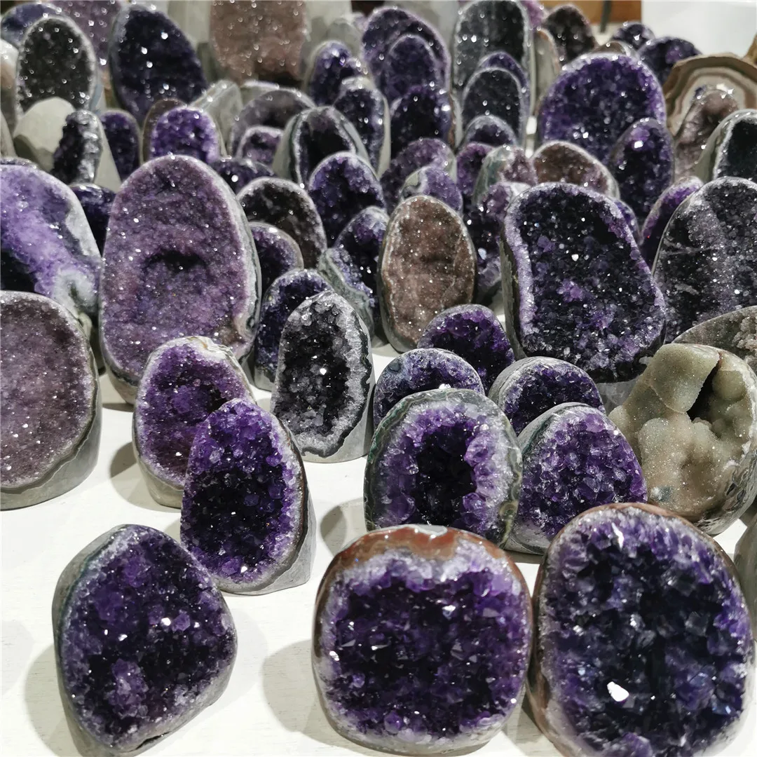 

Large Amethyst Quartz Cluster - Uruguayan - Crystals - Gemstones - Geodes - Minerals Specimen Reiki Ornaments For Home Decor