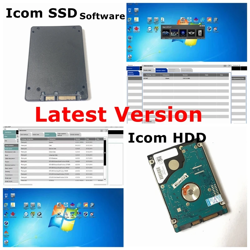 

2021.06v for bmw icom A+B+C Diagnostic Software in 500GB HDD/512GB SSD win7 64-bit 4.29.20 Expert Mode Multi-languages Icom a2